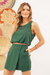 Cropped Balonê De Linho Verde - comprar online