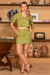 Short-saia De Linho Verde - comprar online