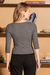 Blusa Bustiê Canelada Cinza - Munny