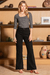 Blusa Bustiê Canelada Cinza - comprar online