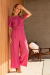 Pantalona Texturizada Rosa