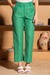 Calça Com Pregas Verde - Munny
