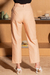 Calça Com Pregas Bege - comprar online