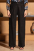 Calça De Linho Com Pregas Preto na internet