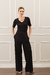 Pantalona Canelada Preto