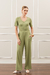 Pantalona Canelada Verde - comprar online