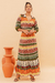 Saia Longa Boho Chic Verde - comprar online