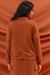Casaco De Moletom De Zíper Terracota - loja online