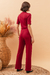 Calça Bailarina Canelada Vermelho na internet