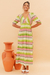 Vestido Cropped Tie Dye Aurora Verde