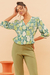 Blusa Cachecouer Floresta Seca Verde