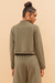 Casaco Cropped De Moletom Militar - loja online