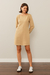 Vestido De Moletom Bege - comprar online