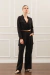 Camisa Cropped De Viscolinho Preto