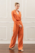 Camisa Cropped De Viscolinho Terracota - comprar online