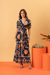 Vestido Cropped Lenço Boho Azul Marinho - comprar online
