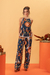 Macacão Lenço Boho Azul Marinho - Munny