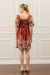 Vestido Curto Lírica Vinho - comprar online