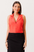 Cropped Regata Com Amarração Vermelho na internet