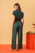 Camisa Cropped Bustiê Verde - Munny
