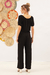 Cropped Blusê Preto - Munny