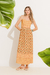 Vestido Cropped Cristais Amarelo na internet