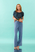 Calça Pijama De Viscolinho Azul