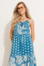 Vestido Cropped Reluz Azul - comprar online