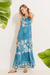 Vestido Cropped Reluz Azul - Munny