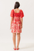 Vestido Curto Harmonia Vermelho - comprar online