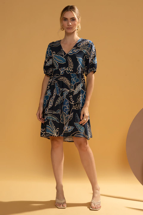 Vestido Sutileza Azul - comprar online