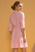 Vestido Texturizado Chemise Rosa - loja online