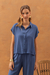 Camisa Japonesa Twill Azul - comprar online