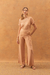 Blusa Recortes Twill Nude na internet