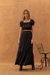 Saia Longa Texturizada Preto - comprar online