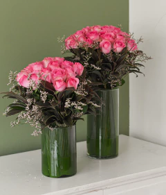 Arranjo de Rosas Rosa na internet