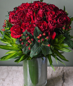 Arranjo de 24 Rosas Vermelhas