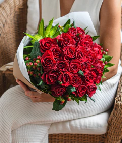 Buquê de 36 Rosas Vermelhas