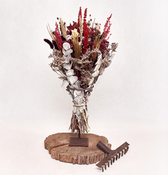 Buquê Sacola de Flores Secas - Balaio de Flores