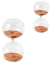 Kit Ampulheta Areia Terracota Decorativa Adorno 30/15 Min