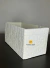 Vaso Cachepot Decorativo Adorno Retangular Branco Cimento - comprar online