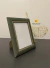 Kit Porta Retrato Verde Fosco Dourado Grande 12x17cm 3 Peças na internet
