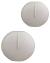 Kit Vasos Face Adorno Decorativo Cerâmica Grande Médio Branco