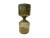 Ampulheta Verde Decorativa P Vidro Areia Branca 5 Minutos