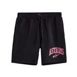 Shorts de la marca ALPINESTARS en color negro con logotipo rojo en el lateral.