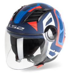 Casco Abierto LS2 Of562 Airflow Android Azul / Rojo / Mate - comprar online