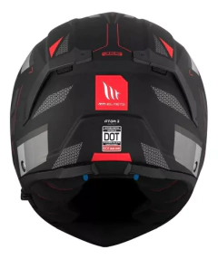 MT HELMETS Atom 2 Sv Ece22.06 Doble Visor Rojo Brillo