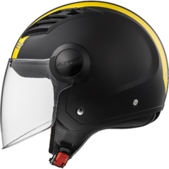 Casco Abierto LS2 Of562 Airflow Metropolis Negro / Amarillo Mate - comprar online