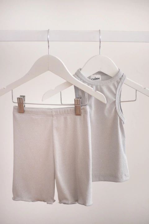 Conjunto Bali Glitter Gris - comprar online