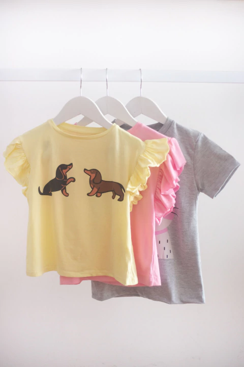 Combo 3 Remeras (Volados Perritos, Paris y Gato gris) - comprar online
